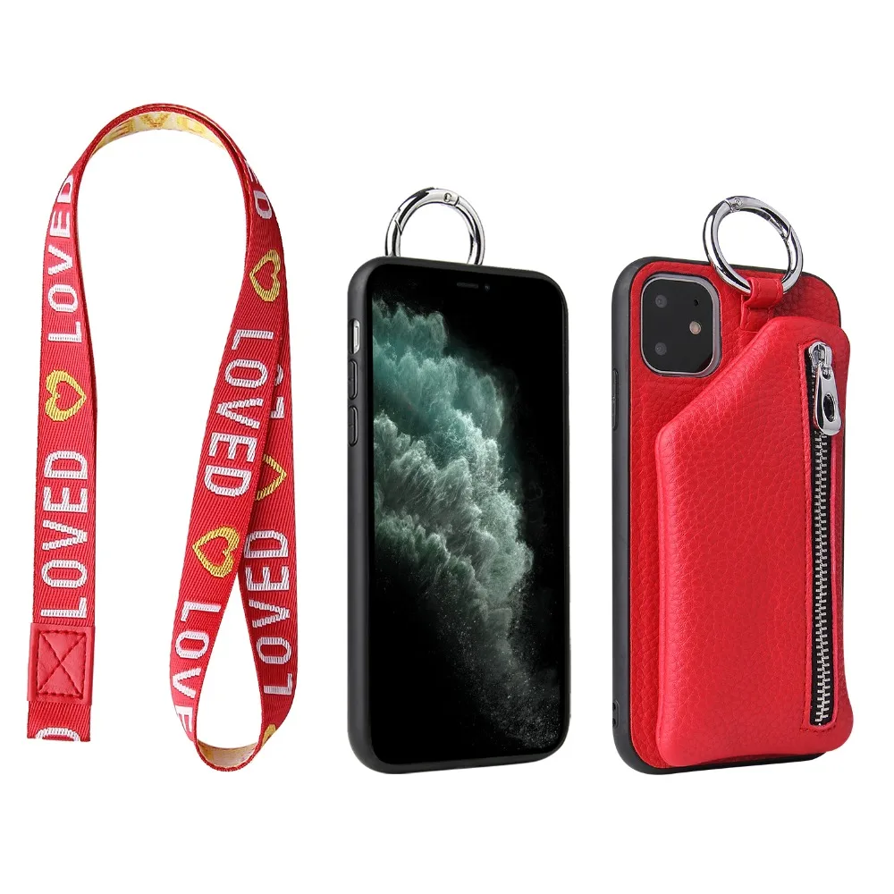 Кожаный чехол-кошелек с отделением для карт для iphone 11 pro max XS MAX XR X 7 8 6 6s plus Модный чехол с вышивкой love 2 в 1