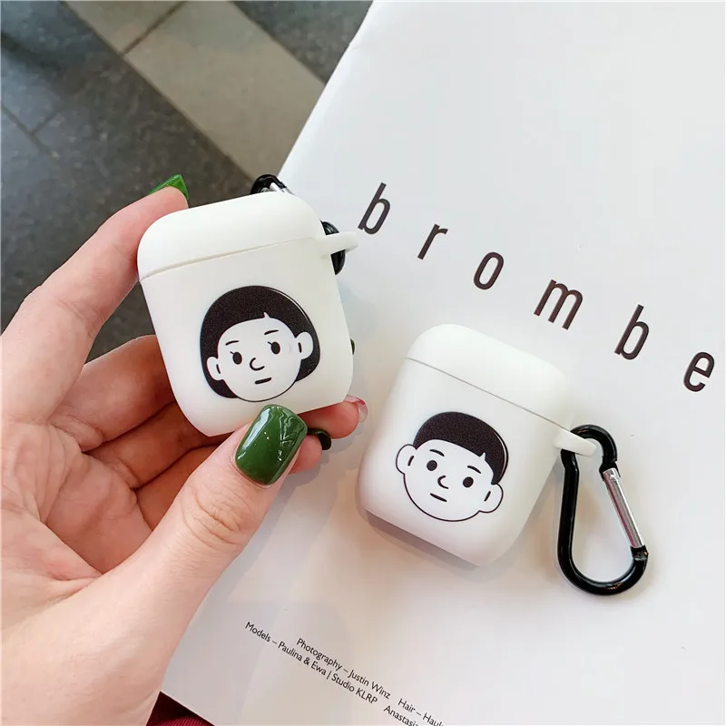 Милые парные аватары для AirPods чехол Bluetooth наушники зарядное устройство защитный