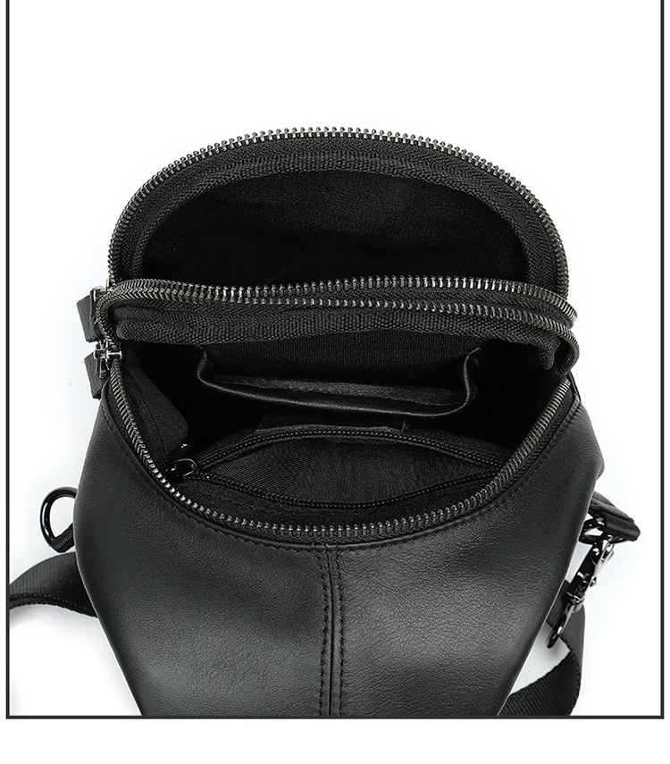 CATELLES винтажная кожаная сумка на одном ремешке нагрудная сумка мужская кожаная сумка через плечо