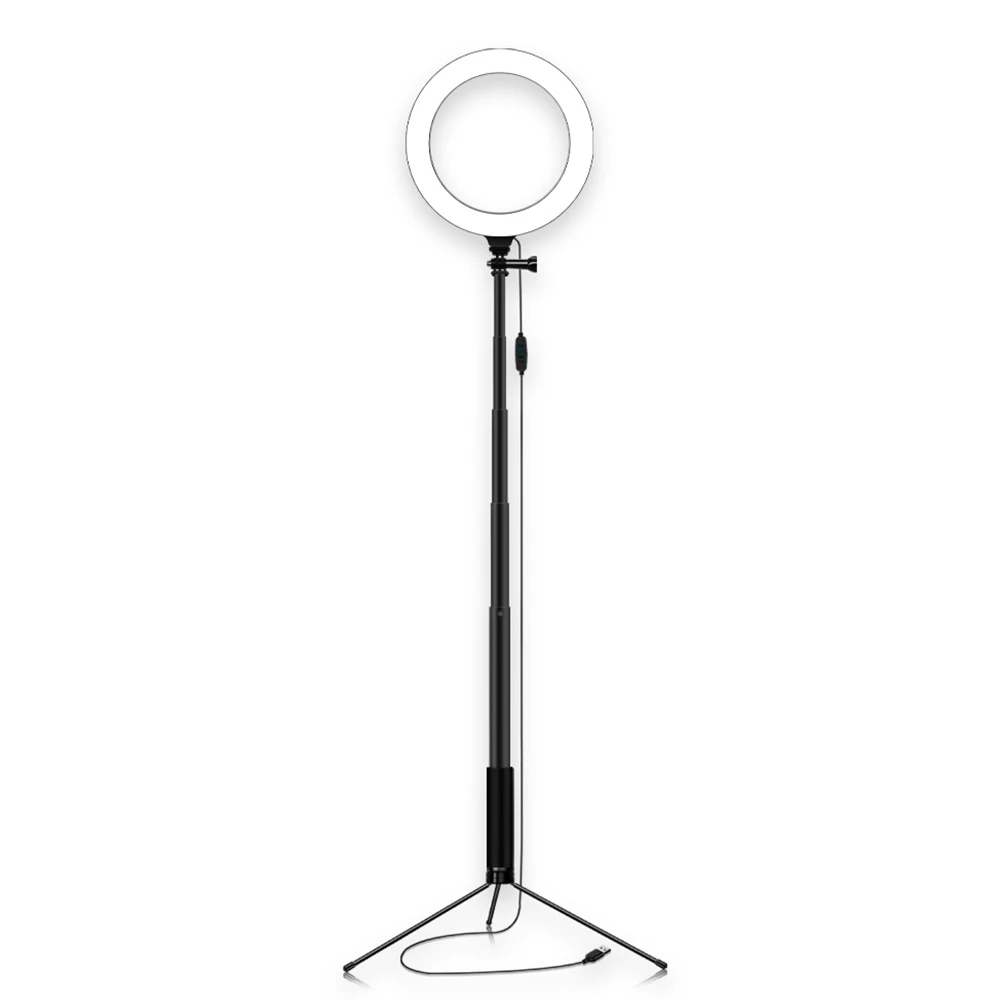 USB с регулируемой яркостью 80 шт. светодиодная вспышка для селфи Ringlight фотография кольцо видео свет 10 яркость регулируемые уровни камера заполняющий свет