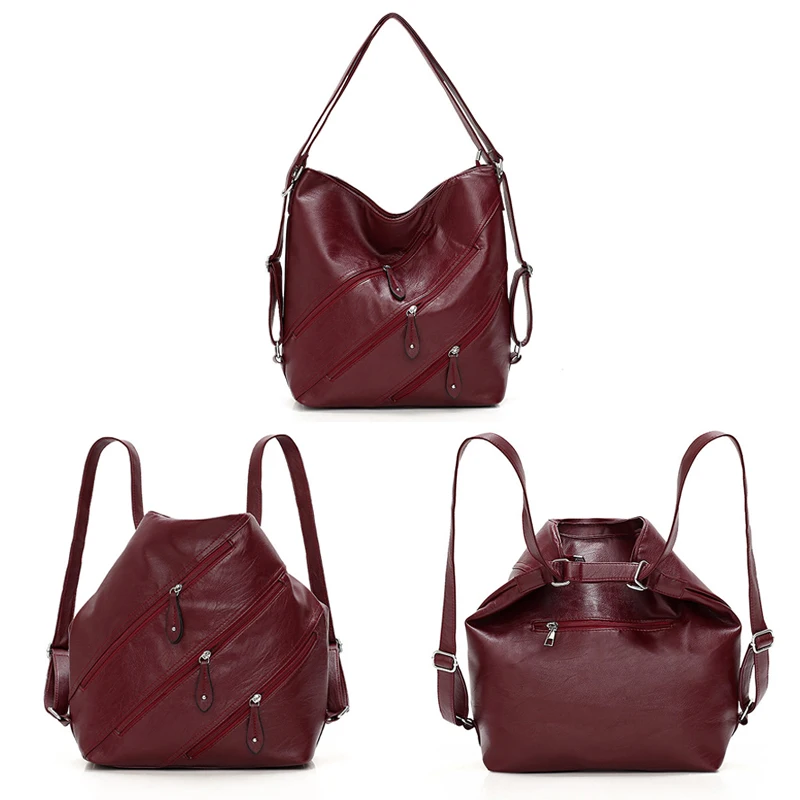Kopen Luxe handtassen vrouwen tassen designer vintage schoudertassen voor vrouwen 2019 pu lederen multifunctioneel handtas voor dame draagtas