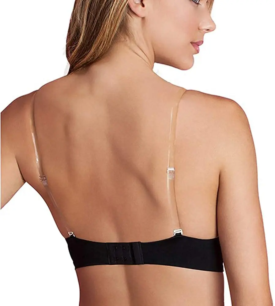 bra with transparent strap