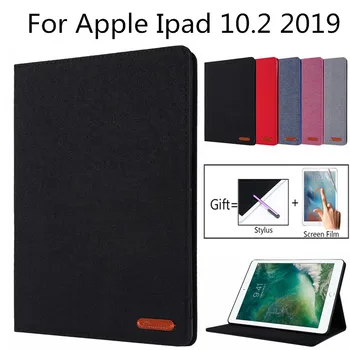 

For iPad 7th Gen 2019 10.2 Cover Case,PU Leather Magnetic Smart Auto Sleep/Wake Pencil Holder Case for iPad 10.2 2019 Gla