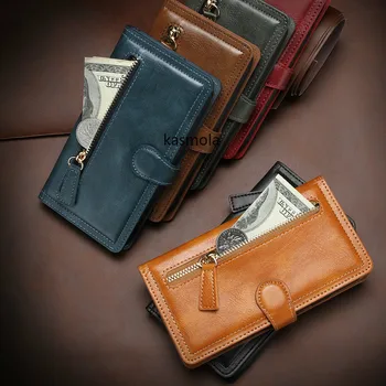 

Vintage Leather Zipper Wallet For iPhone 11 Pro Max Magnetic Flip Case For iPhone X XR XS MAX 6 s 6s 7 8 Plus Cards Phone Cover