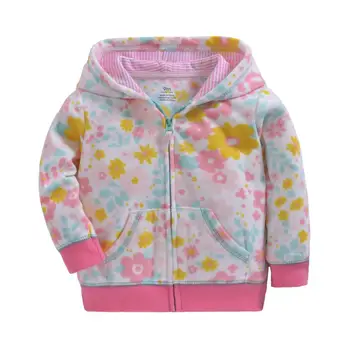 

Baby Toddler Fleece Tops Coat Long sleeves Boys Girls 2019 Warm Hooded Coats Infant Kids Winter Outerwear 1-3Years