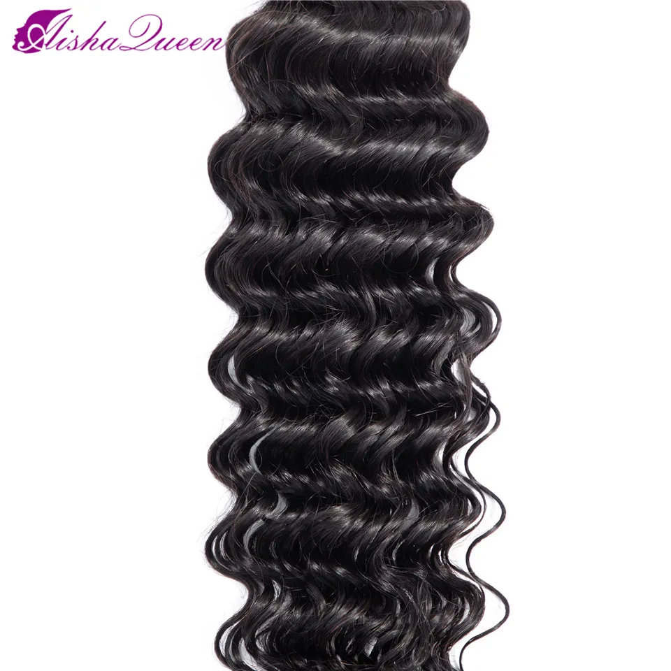 «Холодное сердце» Aisha/queen hair глубокая волна пряди бразильских волос Плетение пряди натуральных Цвет Remy пряди Пряди человеческих волос для наращивания