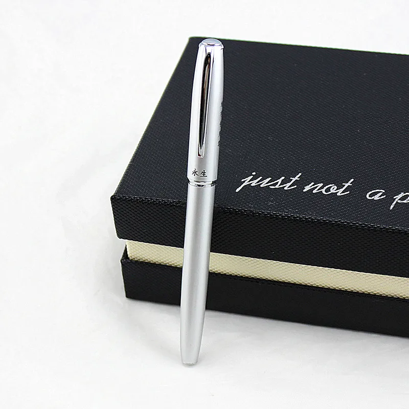 Wingsung, Подарочная коробка, авторучка Iraurita 0,38/0,8 мм, металлическая ручка, стильная, офисная, канцелярская, роскошная, для письма, высокого класса, подарочная ручка с чернилами - Цвет: W
