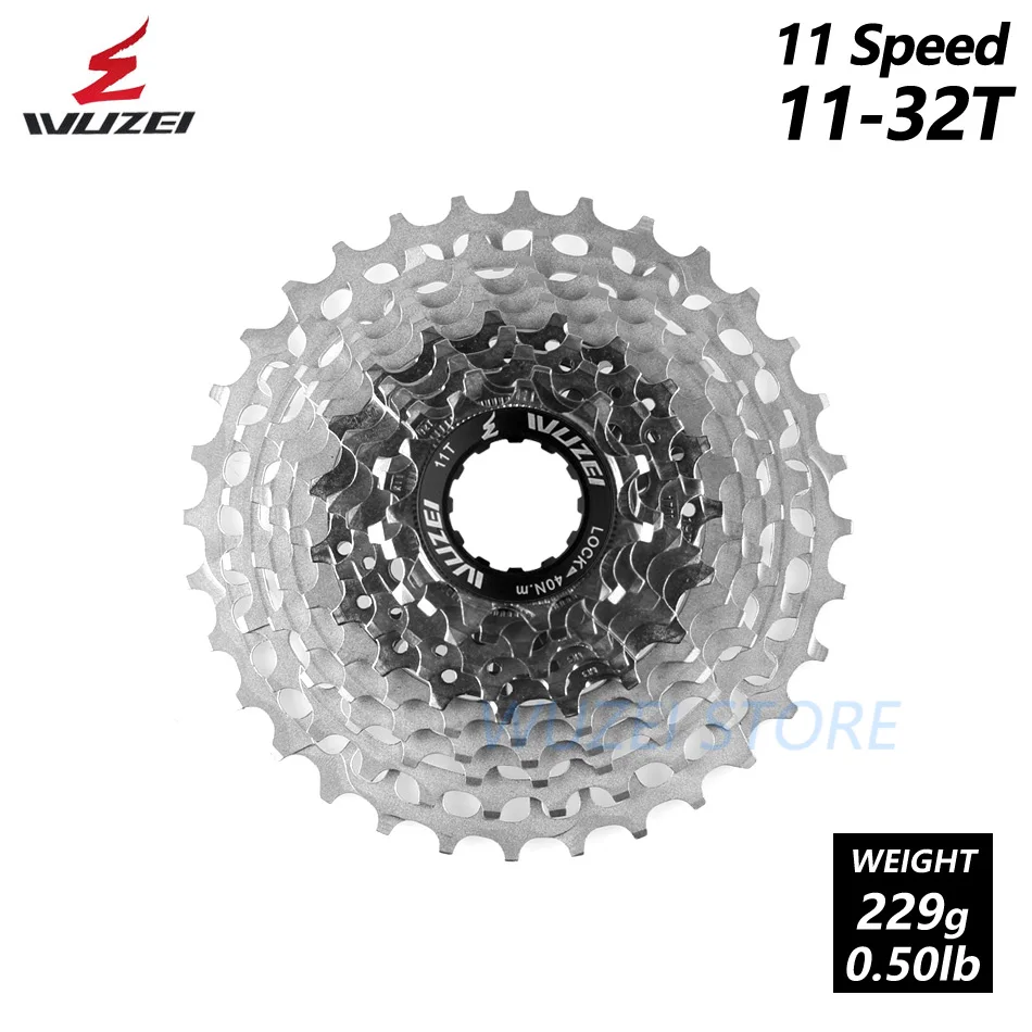WUZEI SL дорожный велосипед 11 S Сверхлегкий свободного хода 11-28/32/34/36T велосипед Кассетный Маховик 11 Скорость K7 гравий 11V звездочки