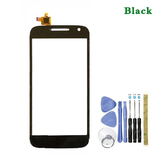 Сменный 5," для Motorola Moto G4 Play XT1603 XT1601 XT1604 XT1602 сенсорный экран дигитайзер сенсор внешняя стеклянная панель объектива - Цвет: black With Tool
