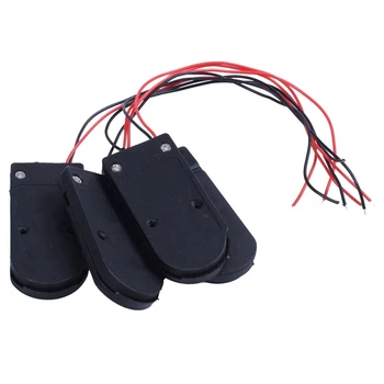 

4 Pcs Black Plastic Battery Holder for 2 x 3V CR2032 Coin Button Cell
