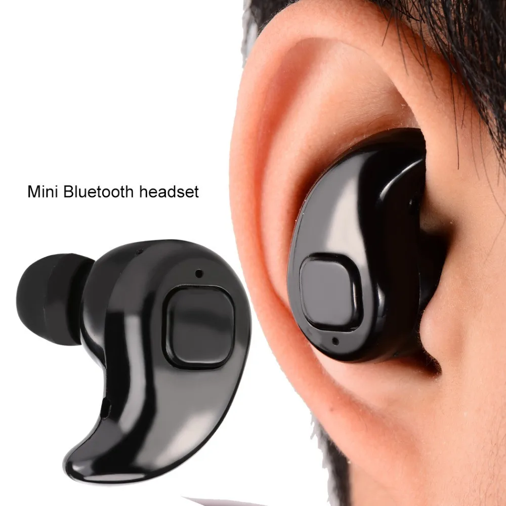 Мини беспроводные Bluetooth наушники в ухо Спорт с микрофоном гарнитура для всех