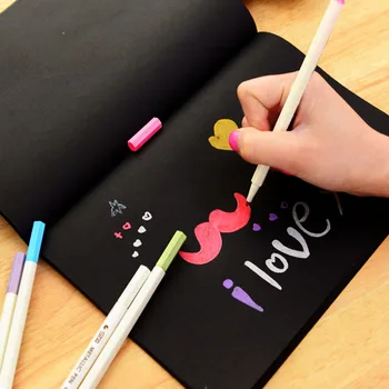 

New Stationery Supplier Black Pirate Notepad Sketchbook Diary Drawing Painting Graffiti Cover Paper Sketch Book