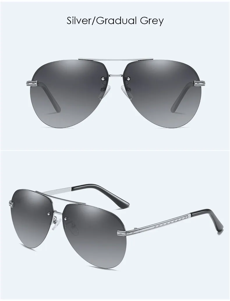 Новое поступление, Женские винтажные Поляризованные солнцезащитные очки без оправы, uv400, высокое качество, мужские очки для вождения, oculos de sol feminino