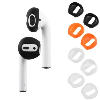 

3 Pairs Super Thin Silicone Ear Tips Eartips Replacement Cover Upgraded for AirPods 1 & 2 or EarPods Headphones/Earphones