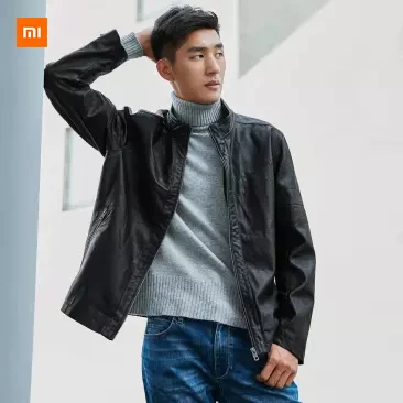 Xiaomi Mijia Youpin хлопковый с капюшоном съемный Мужская косуха предпочтительный PU материал для зимы