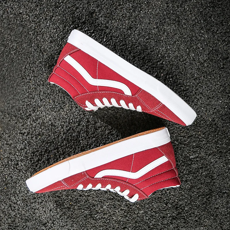 Zapatillas de deporte de lona para hombre y mujer, zapatos informales de lona amarilla para monopatín, novedad, primavera 2021