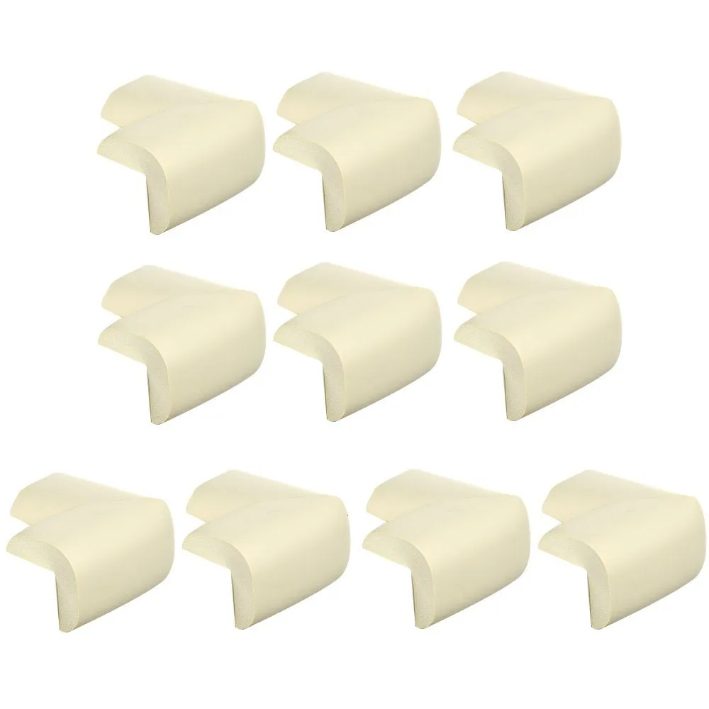 Beige10pcs 10 шт. детская безопасная угловая защита от столкновений Детская безопасность защита Ram детская безопасная защита мягкий угол - Цвет: Beige10pcs