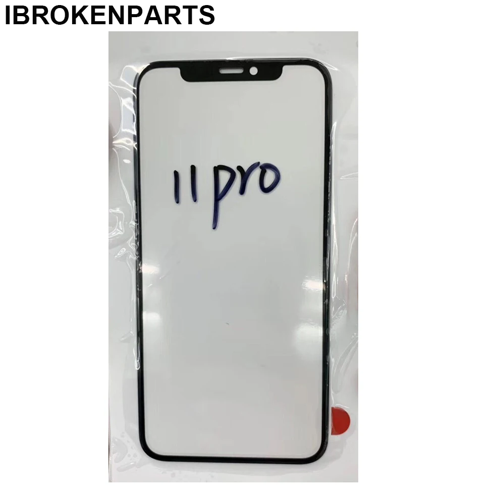 5PCS Ori Black Front Screen Outer glass Lens for iPhone 11 Pro Max Touch Panel Glass Cover Repair Replacement Parts