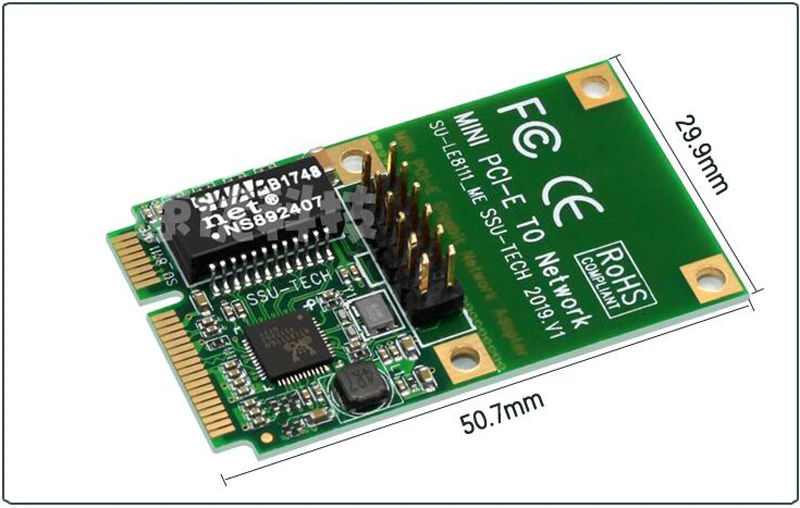 Mini PCI-E сетевая карта сетевого адаптера Интернет сетевой адаптер Gigabit Ethernet сетевой карты RJ45 беспроводной локальной сети Realtek 8111 чипы