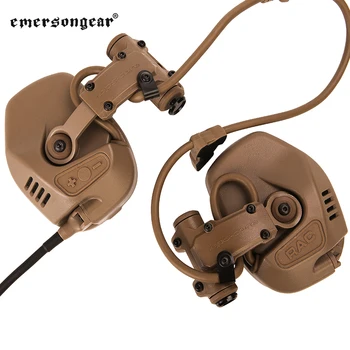 

FCS RAC Tactical Rail Attached Communication Headset DE Noise Reduction For Fast Helmet Tactical High-Cut Headset Tactical Gear