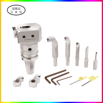 Best A Set High Precision Multifunction Boring Cutter Head 1pcs BT40 BT50 Tool Holder + 5pcs Boring Tool Rod ENH6-1 ENH6-2 ENH6-3