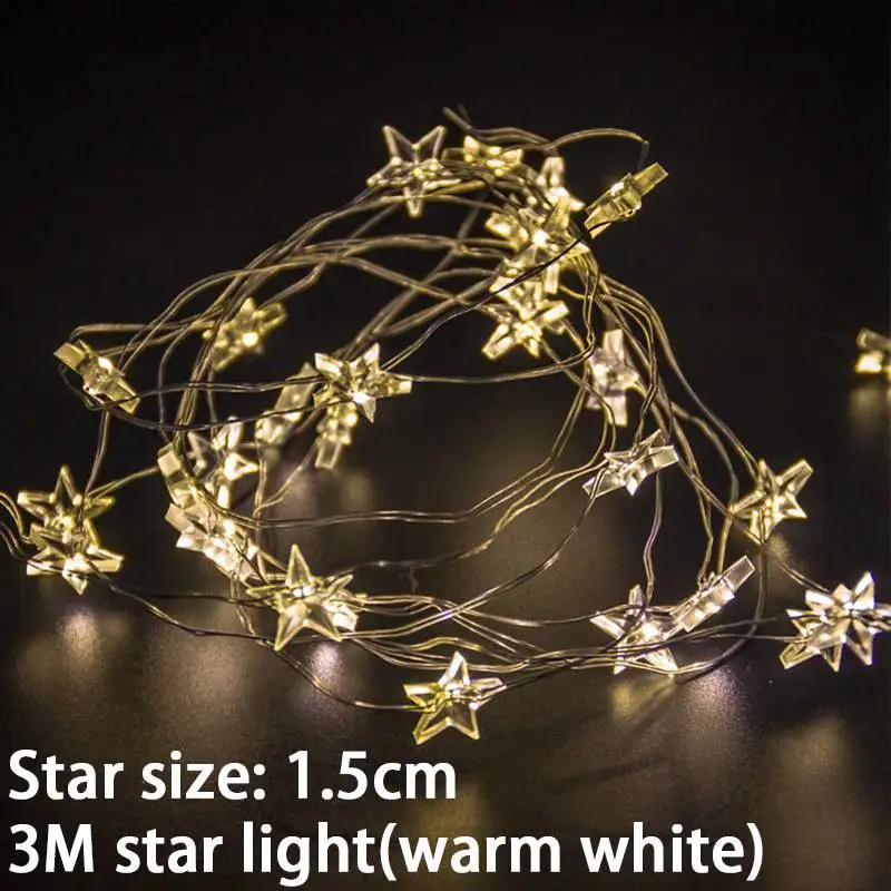 3M star 20 ротанговый шар светодиодный гирлянда сказочные огни Рождественская елка украшения Рождественский Декор теплое белое светодиодное освещение Декор год - Цвет: 3M star