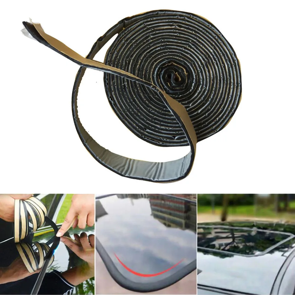 Black Butyl Rubber Glue Car Headlight Sealant Retrofit Reseal Hid