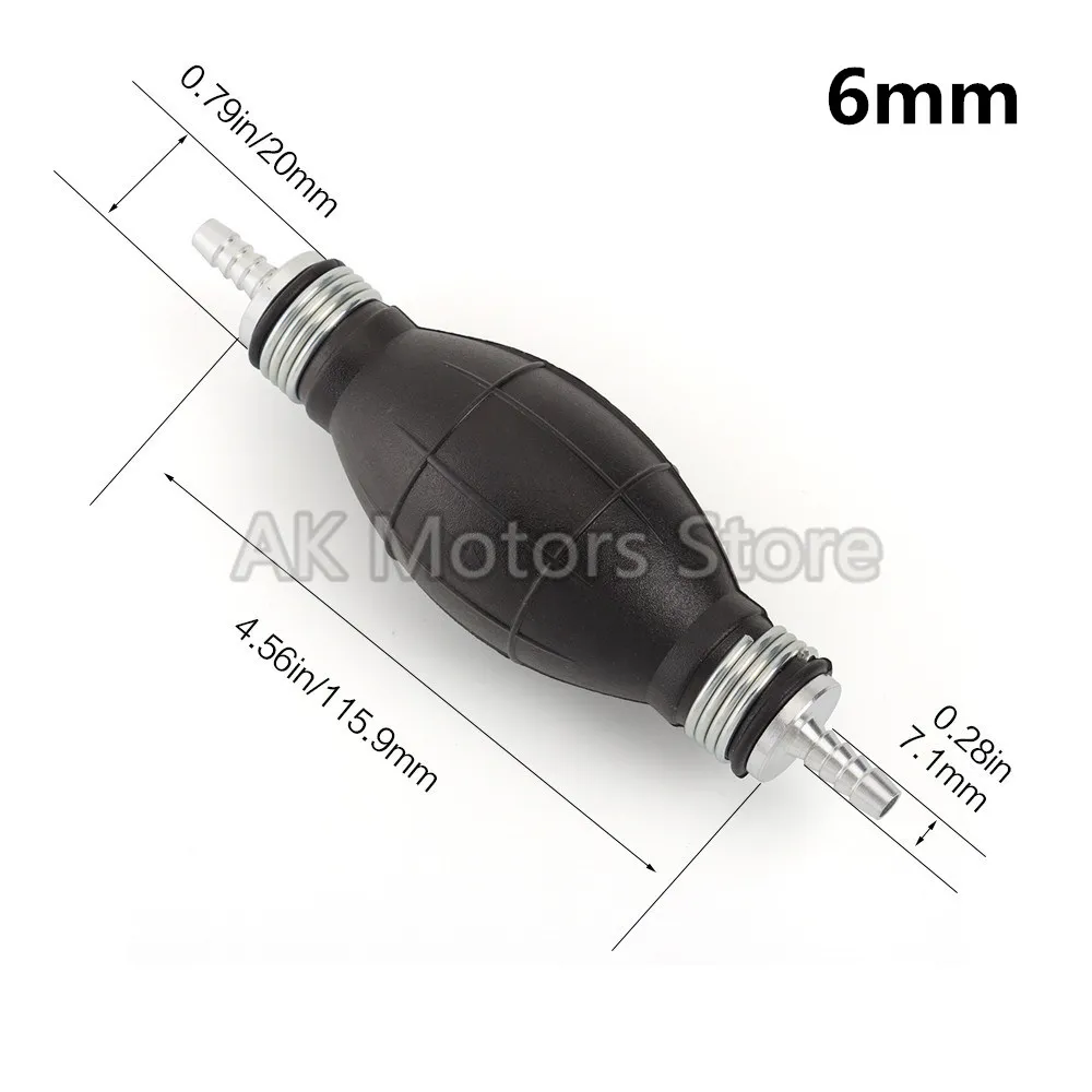 1 шт. топливный насос 6 мм 8 мм 10 мм 12 мм Резиновый алюминиевый ручной топливный насос линия ручной праймер лампа все топливо для автомобиля лодка морской подвесной