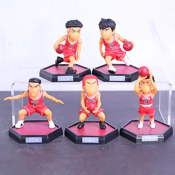 

Anime Slam Dunk Figure Shohoku Hanamichi Sakuragi Rukawa Kaede Mitsui Hisashi Miyagi Ryota Akagi Takenori Action Figure PVC Toy