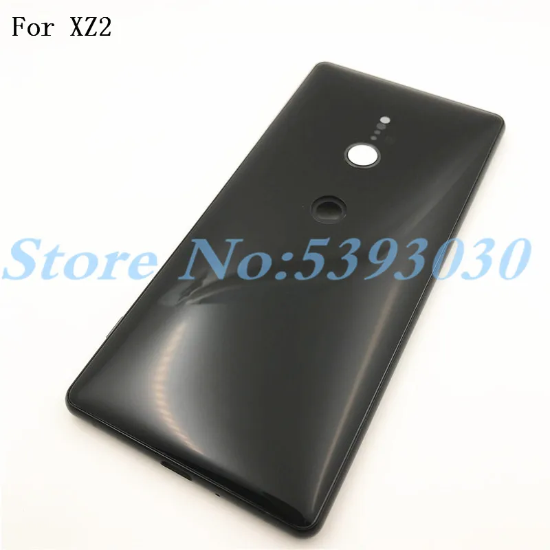 Металлический чехол для sony Xperia XZ2 H8216 H8266 H8276, задняя крышка для батареи, корпус, чехол для ремонта с объективом камеры+ логотип