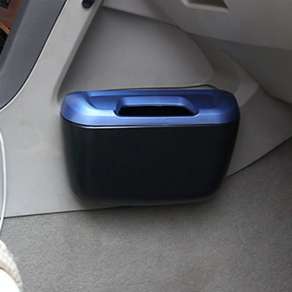Mini Car Auto Rubbish Dustbin Trash Can Garbage Dust Case Box Car Storage Case Car Trash Bin Car Accessories
