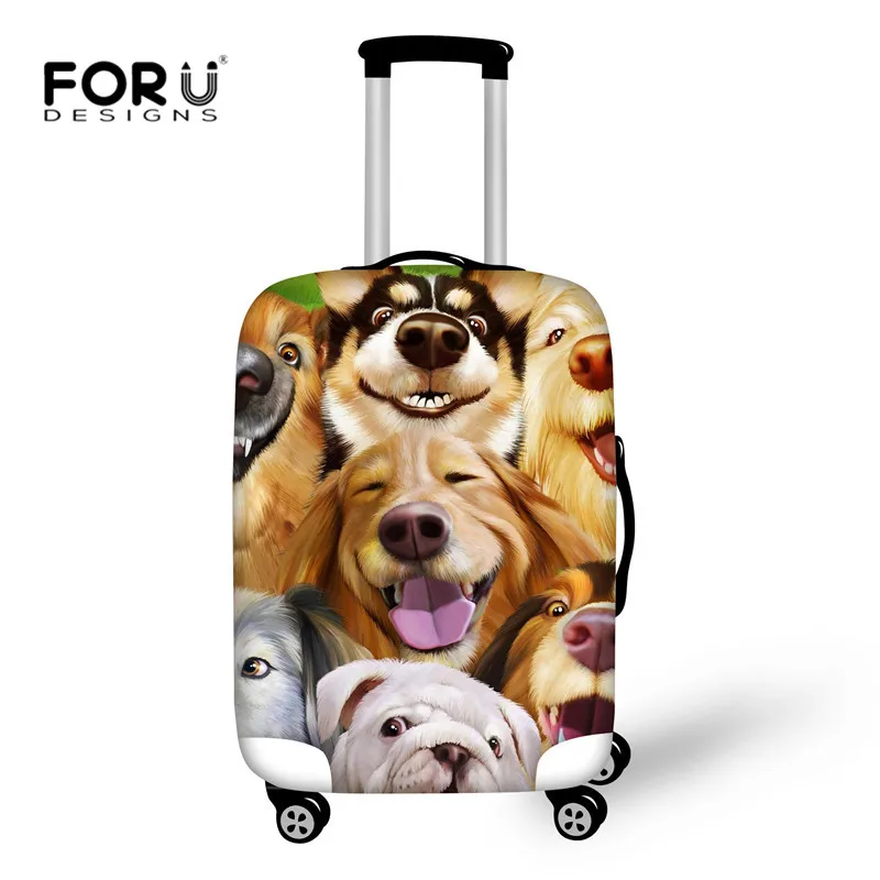 FORUDESIGNS/Аксессуары для путешествий с животными, кошками и собаками, защитный чехол для багажа, чехол для костюма, пылезащитный эластичный чехол для 18-32 дюймов, чехол - Цвет: QE266