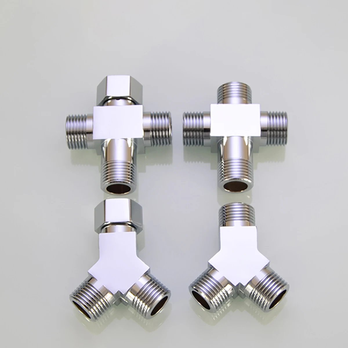 bsp rosca de conector joanete em latao cromado para conexao divisor 02