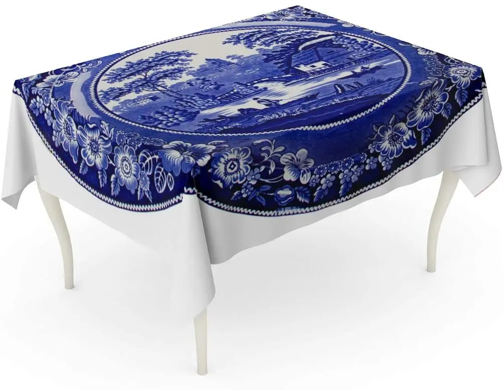 Blue Very Old Dutch Plate Porcelain Pottery Antique White Holland Table Cloth | Дом и сад