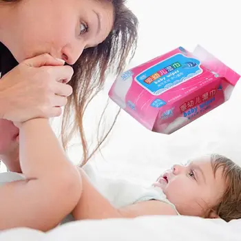 

30Pcs Disposable Portable Baby Wet Wipes Kids Hand Mouth Cleansing Napkin Alcohol-Free Tissue