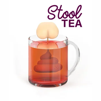 

Silicone Tea Infuser Poop Shaped Funny Herbal Tea Bag Reusable Coffee Filter Diffuser Strainer Tea Accessories Teaware