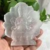 Natural Selenite Crystal Carvings  Figure Gypsum Ornament Statue Reiki Healing Decorative Sculpture Modern Room Design 3
