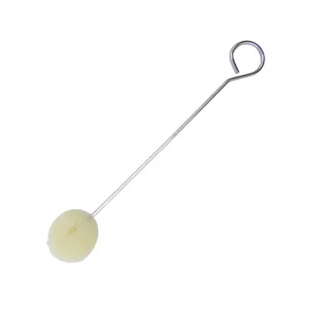 

100pcs Daubers Ball Brush DIY Leather Dye Applicator Metal Handle Leather Leathercraft Dyeing Tool