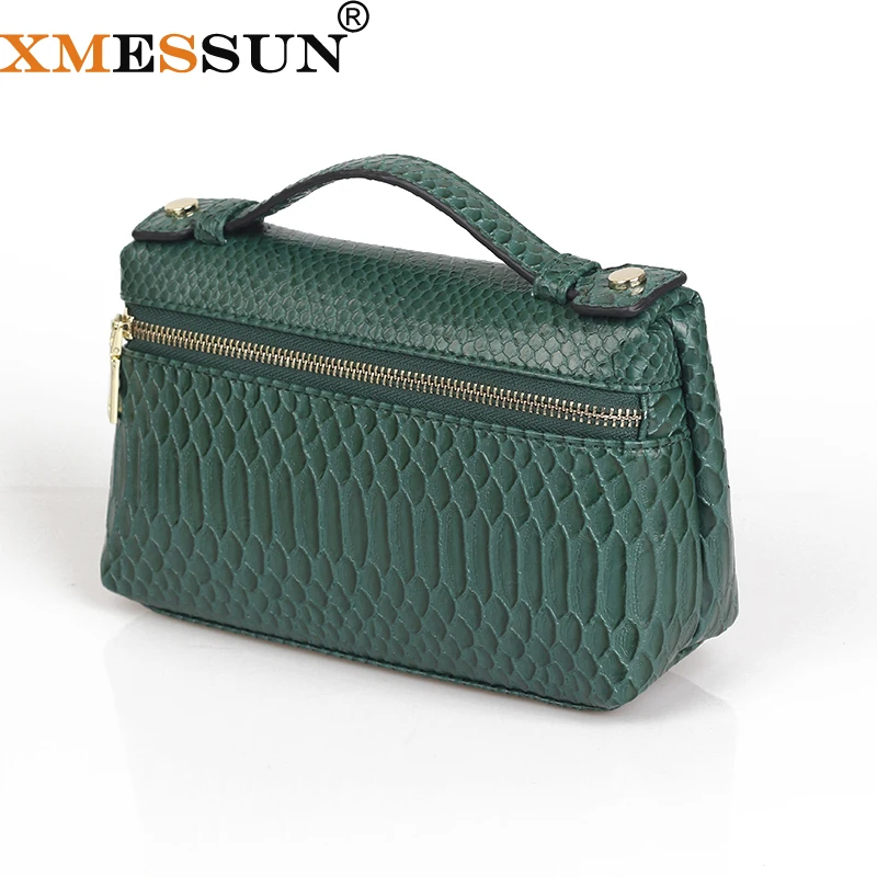 

2019 New Fashion Python Pattern Leather Bag Big Cow Leather Clutch Bag Designer Handbag Purse Trendy Bag