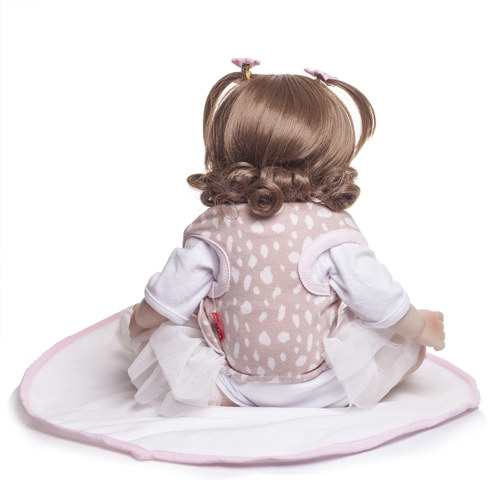 48 см Boneca Reborn силиконовые куклы Reborn Детские куклы Com Corpo De Silicone Menina Детские куклы на день рождения Рождественский подарок