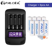 4-24pcs 1.2v ni-mh aa 2a rechargeable battery and usb lcd display smart charger for 1.2v aa aaa batteries 4 24pcs 1 2v ni mh aaa 3a rechargeable battery and usb lcd display smart charger for 1 2v aa aaa batteries