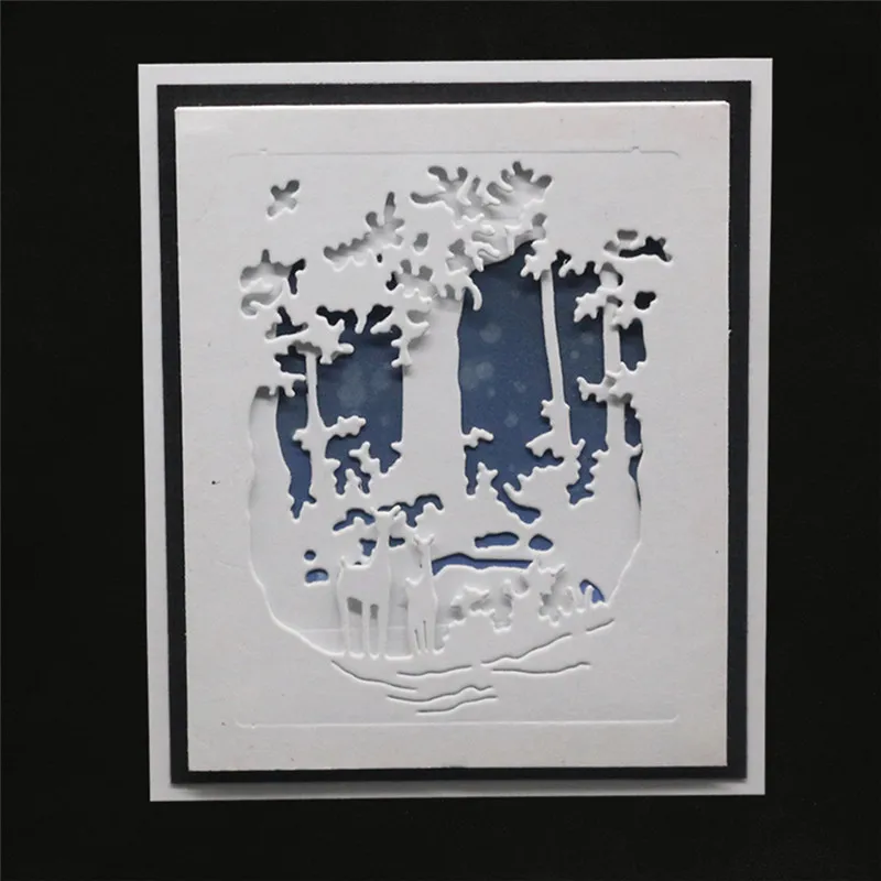

Merry Christmas Deer Metal Cutting Dies Stencils For DIY Scrapbooking Decorative Embossing Handcraft Die Cutting Template