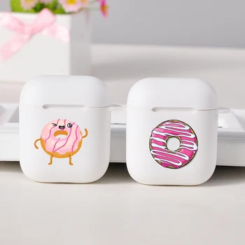 

Doughnut Cartoon Cute Air Pods Case Colorful For Airpods 1/2 Case Soft Cover Bluetooth Wireless Earphone Case Air Pods 1/2 Case