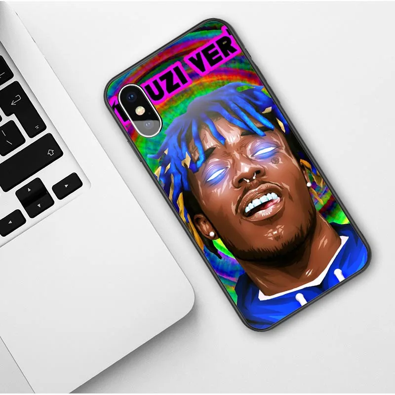 TPU Lil uzi VERT Eternal Atake Rapper Мягкий силиконовый чехол для iPhone X SE 5 5S 6 6splus 7 8 Plus XR XS MAX черный чехол - Цвет: TPU