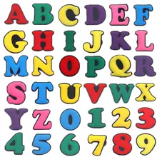 Одна распродажа, 1 шт., заглавные буквы, украшение для обуви из ПВХ, цветные украшения для сада, аксессуары для обуви для croc jibz, детская вечеринка, подарок на Рождество