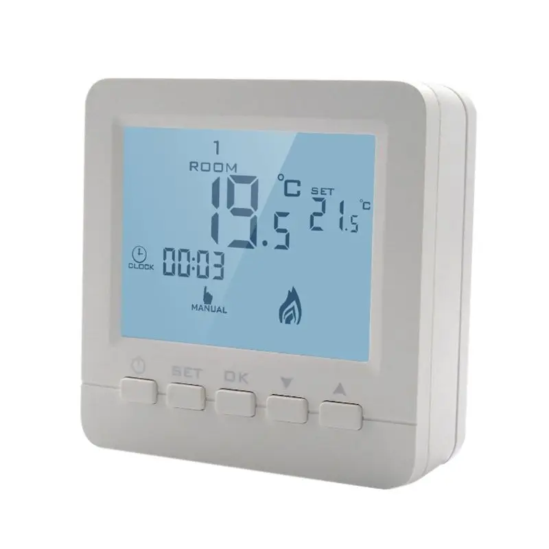 

Gas Boiler Heating Temperature Controller Programmable Thermostat Wall Mounted U1JB