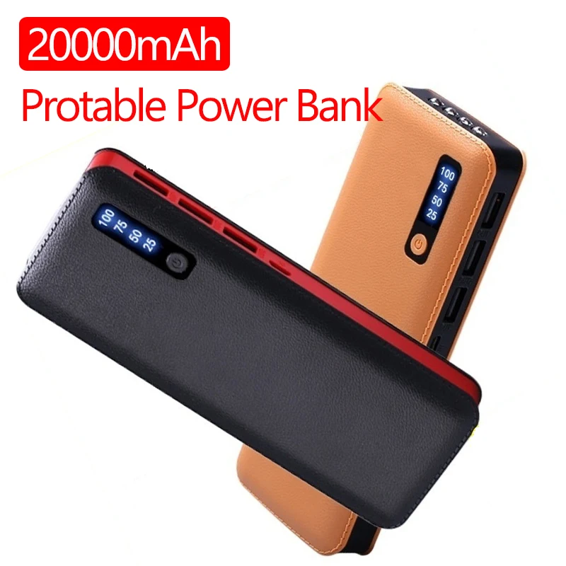 20000 Mah Tragbare Power Bank Fur Xiaomi Alle Smart Handy Akku Power Schnelle Lade Externe Batterie 3 Usb Led Power Bank Aliexpress