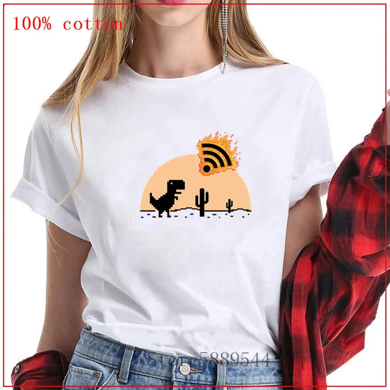 Хромовый сигнал Apocalypsis geek динозавр динозавры Интернет nerd wifi черные женские