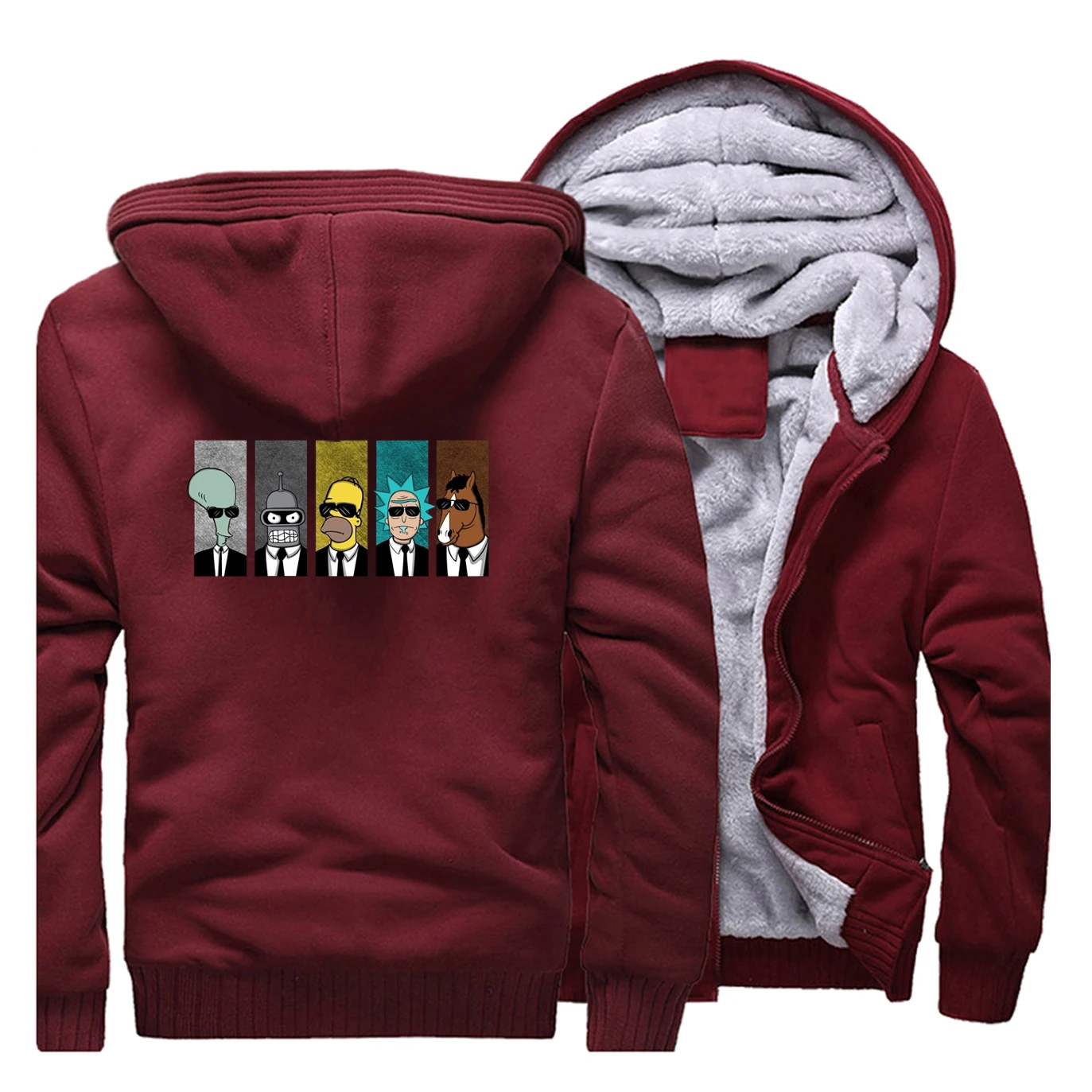 Rick And Morty Geek Конь БоДжек мужские толстовки осень зима Модные теплые толстовки мужские толстые теплые мужские повседневные куртки