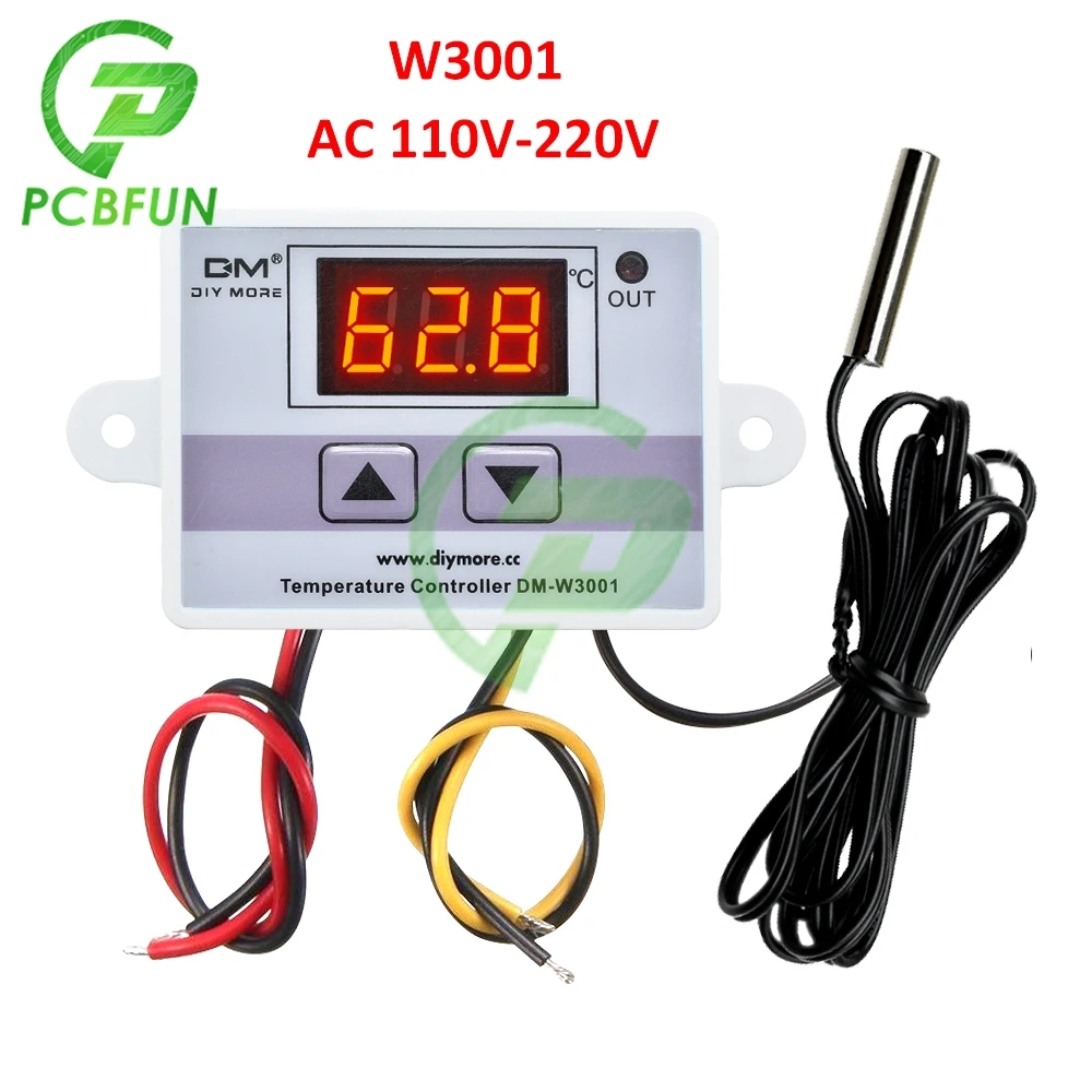 US Incubator Digital Temperature Controller Thermostat Control With Switch+Probe 
